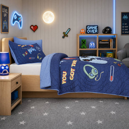 Intelligent Design Kids Game 3PCS Quilt Set