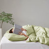 Comfort Spaces Soft Washed Pleated Duvet Cover Set