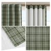 Madison Park Plaid Rod Pocket and Back Tab Curtain Panel with Fleece Lining