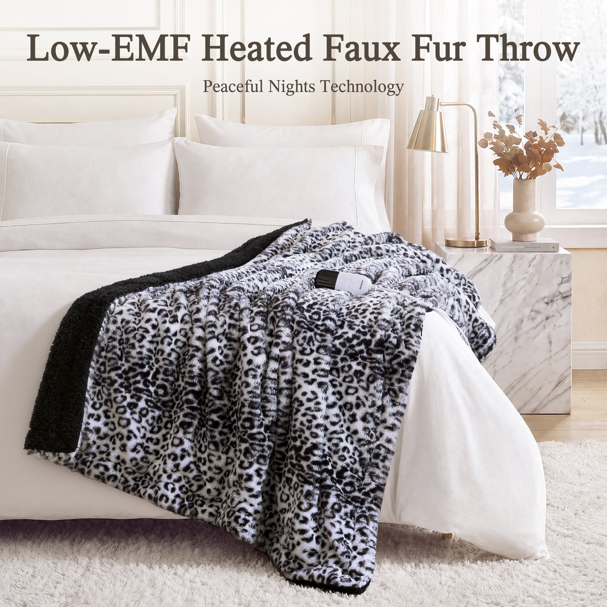 Beautyrest Heated Zuri Luxe Heated Throw