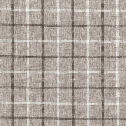 Madison Park Plaid Faux Leather Tab Top Curtain Panel with Fleece Lining