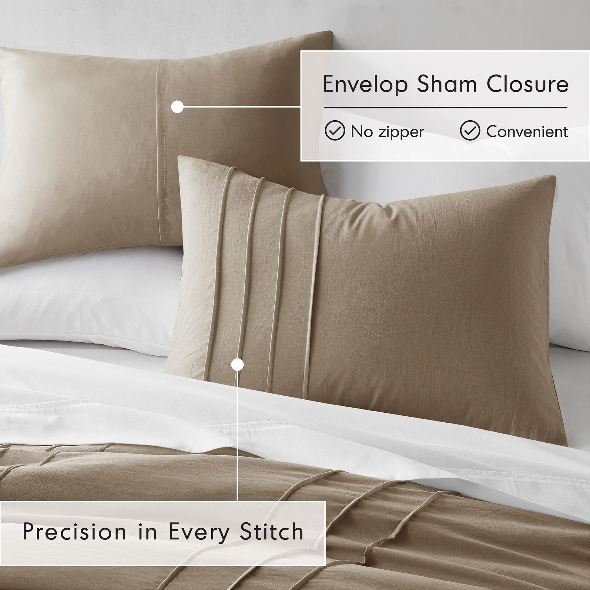 Regency Heights Porter Soft Washed Pleated Comforter Set