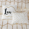 Intelligent Design Metallic Printed Comforter Set