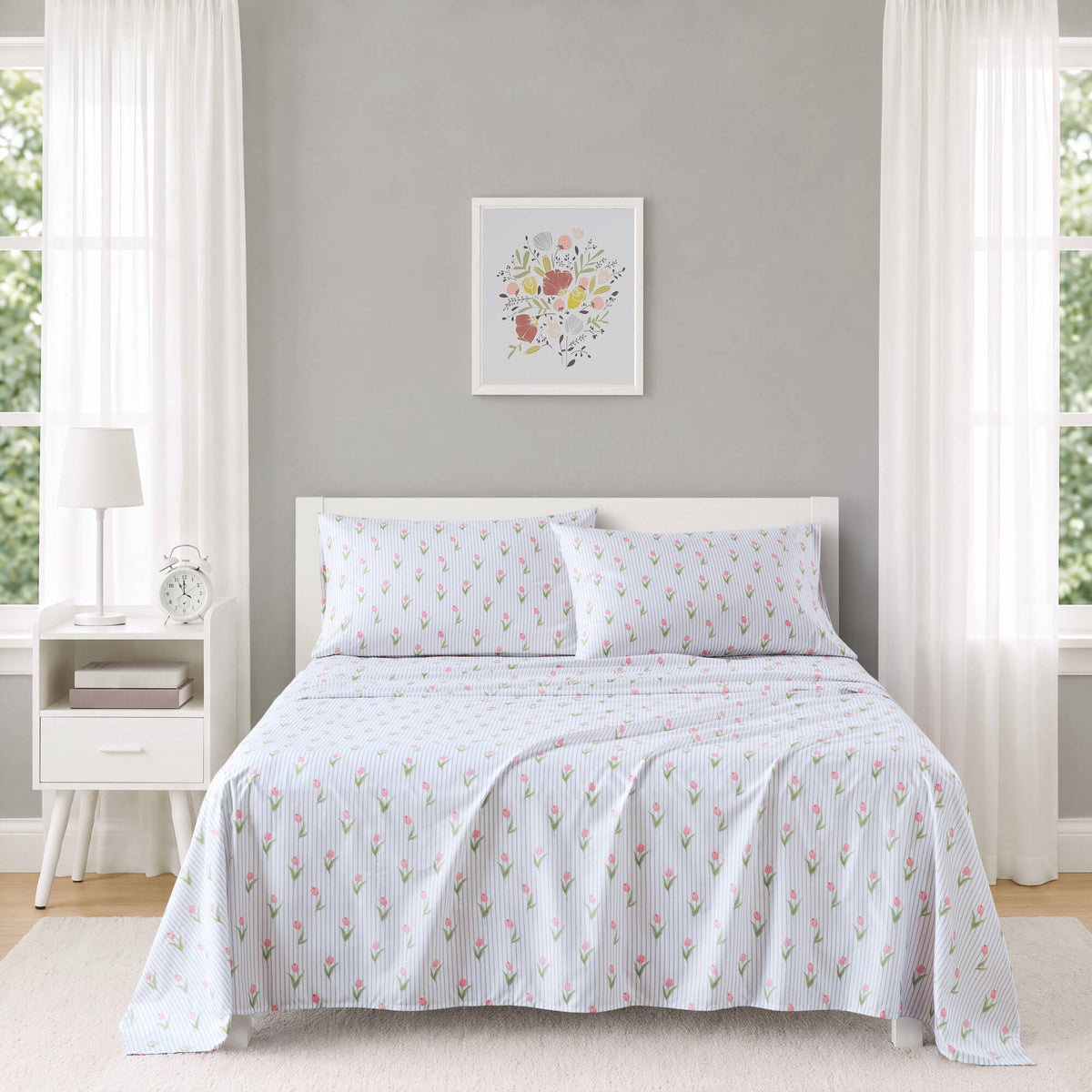 Intelligent Design Printed Microfiber Sheet Set