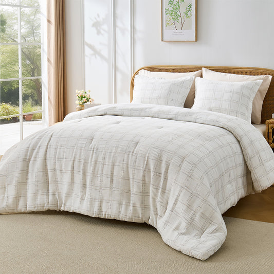 Regency Heights Tessa Waffle Weave Textured Comforter Set
