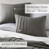 Comfort Spaces Soft Washed Pleated Duvet Cover Set