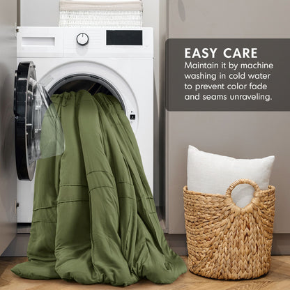 Parker Soft Washed Pleated Comforter Set