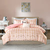 Intelligent Design Metallic Printed Comforter Set