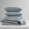 Comfort Spaces Soft Washed Pleated Comforter Set