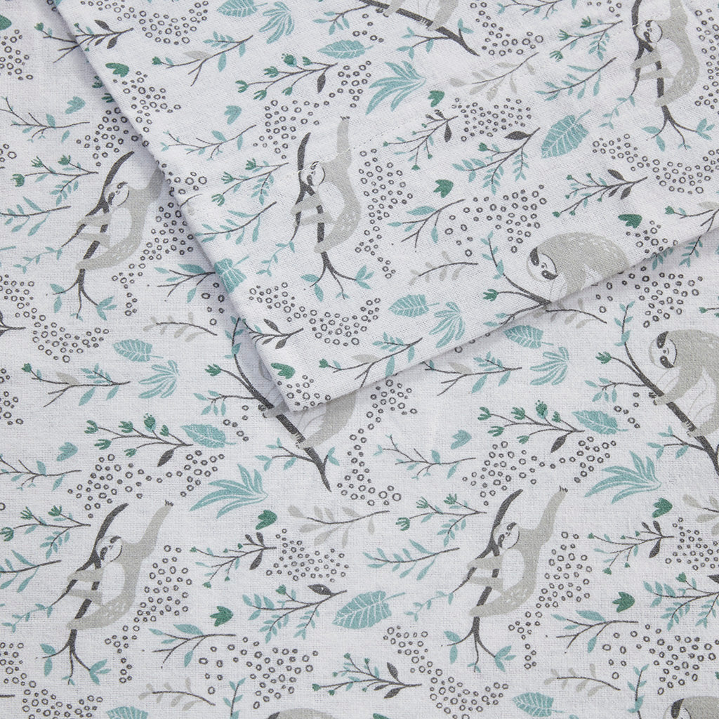 Intelligent Design Cotton Flannel Printed Sheet Set