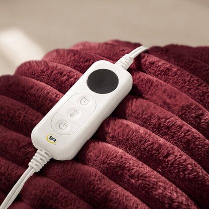 Serta Heated Cord Plush Heated Throw