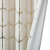 Intelligent Design Total Blackout Metallic Print Grommet Top Curtain Panel