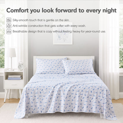 Intelligent Design Printed Microfiber Sheet Set