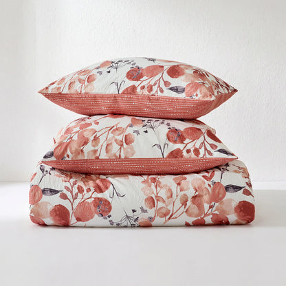 Regency Heights Gabrielle Reversible Floral Botanical Seersucker Comforter Set