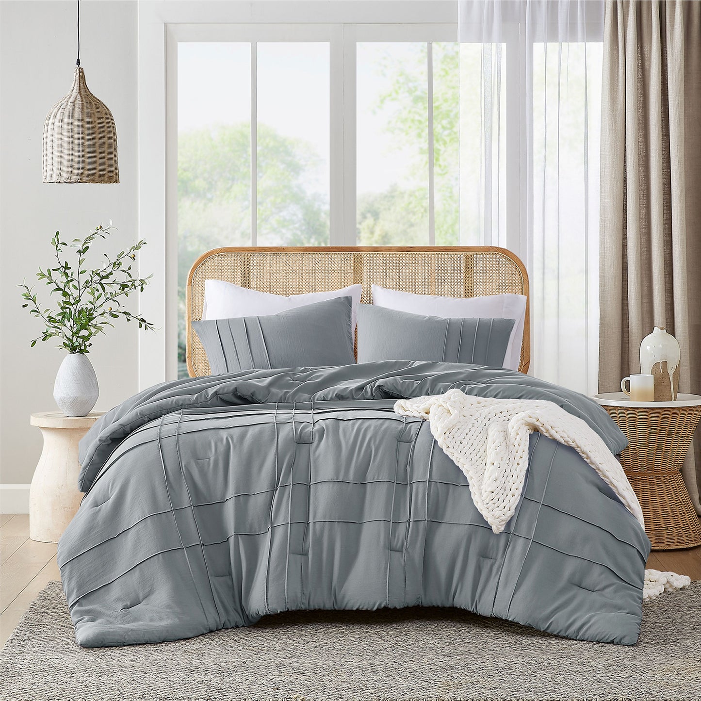 Regency Heights Porter Soft Washed Pleated Comforter Set