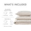 Comfort Spaces Soft Washed Pleated Comforter Set