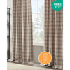 Madison Park Plaid Rod Pocket and Back Tab Curtain Panel with Fleece Lining