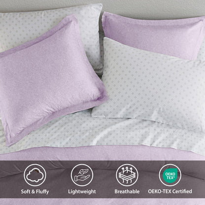 Regency Heights Camden Chambray Print Microfiber Comforter Set with Bed Sheets