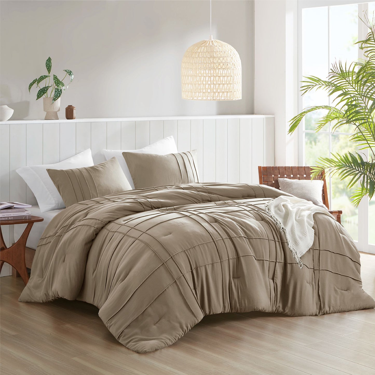 Parker Soft Washed Pleated Comforter Set