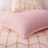 Intelligent Design Metallic Printed Comforter Set