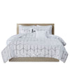 Intelligent Design Metallic Printed Comforter Set