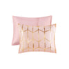 Intelligent Design Metallic Printed Comforter Set