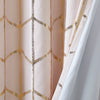 Intelligent Design Total Blackout Metallic Print Grommet Top Curtain Panel