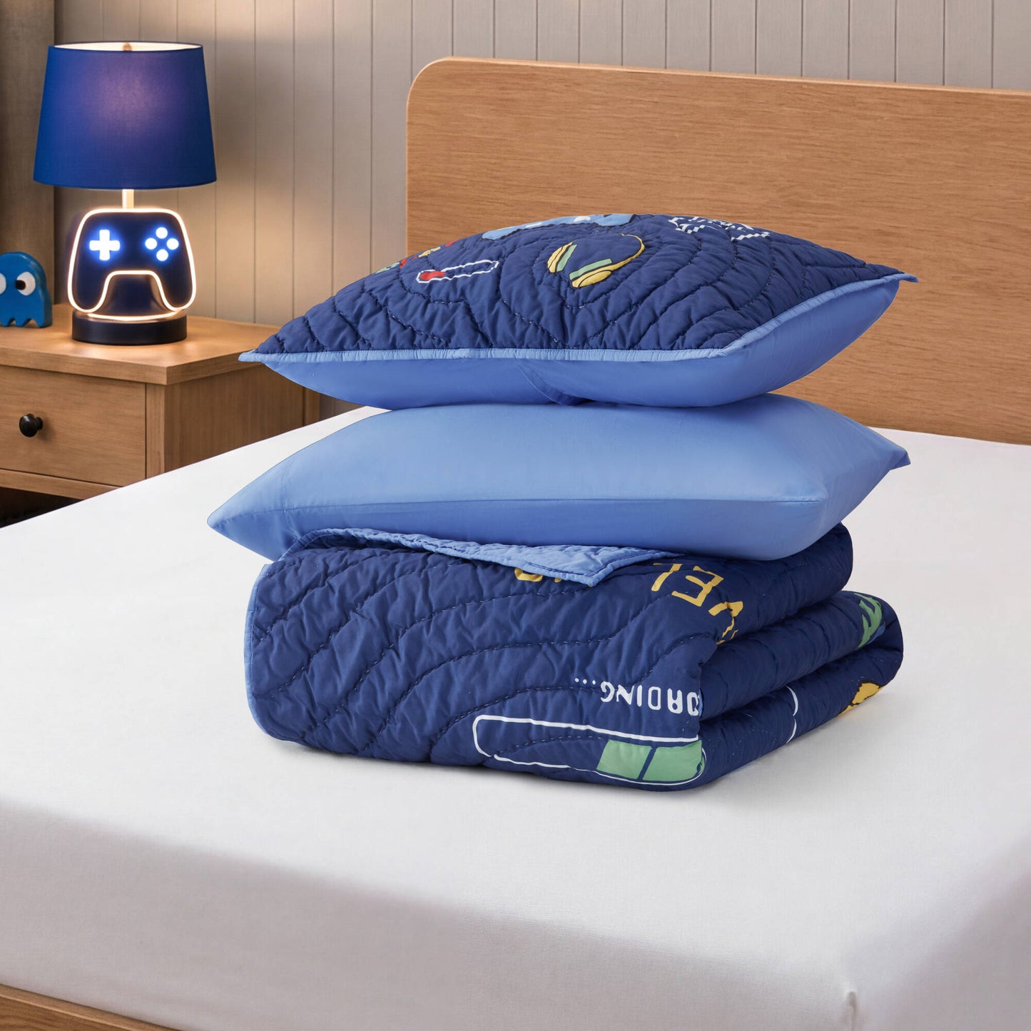 Intelligent Design Kids Game 3PCS Quilt Set