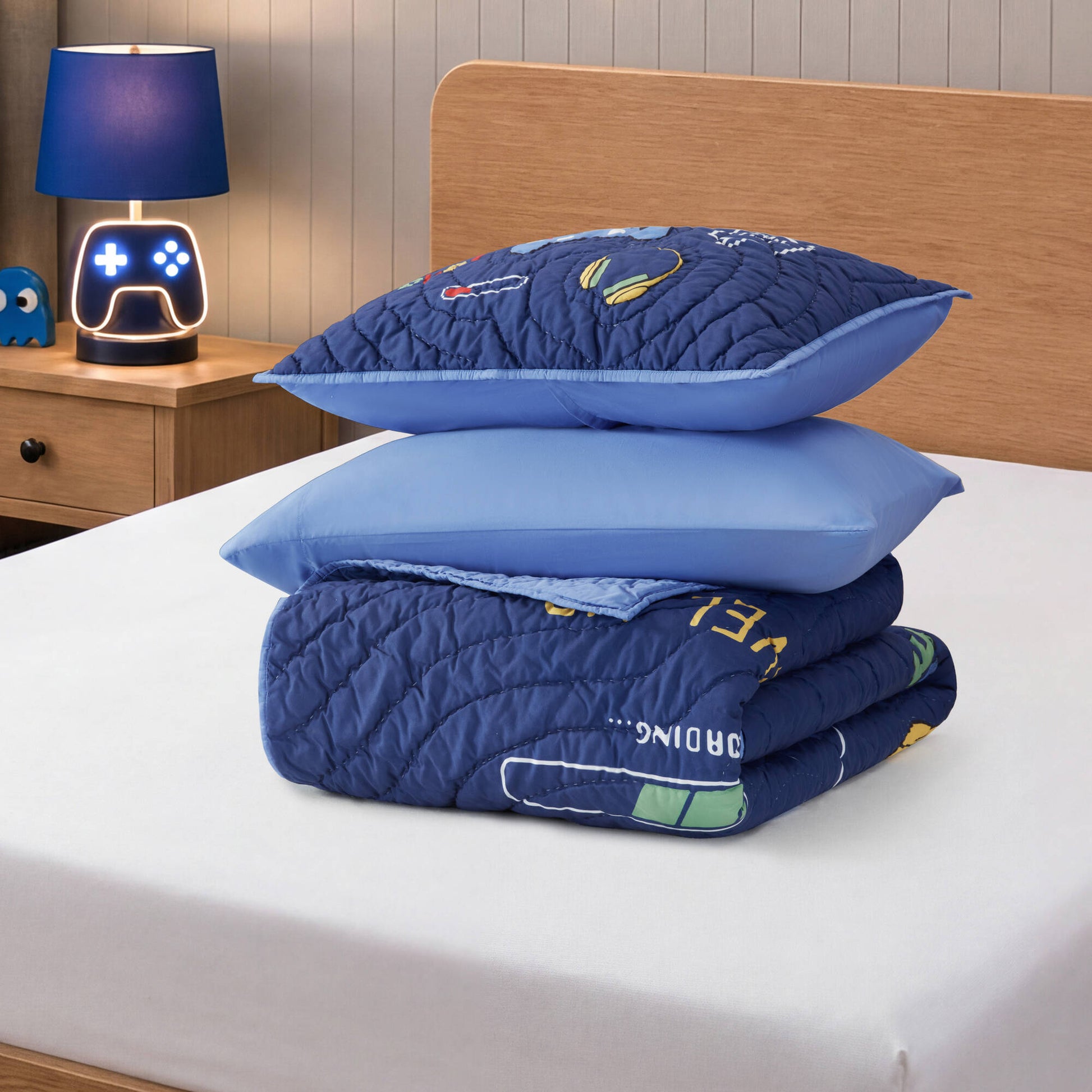 Intelligent Design Kids Game 3PCS Quilt Set