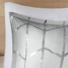 Intelligent Design Metallic Printed Comforter Set