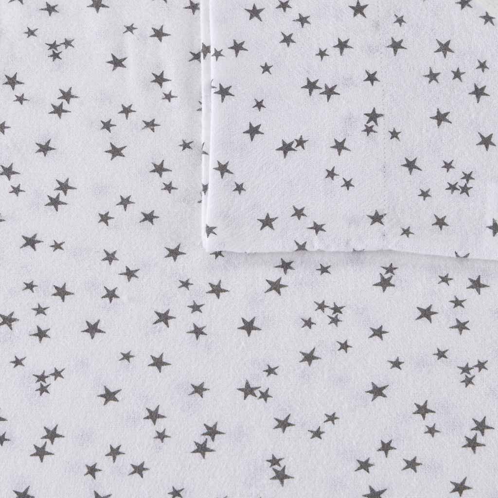 Intelligent Design Cotton Flannel Printed Sheet Set