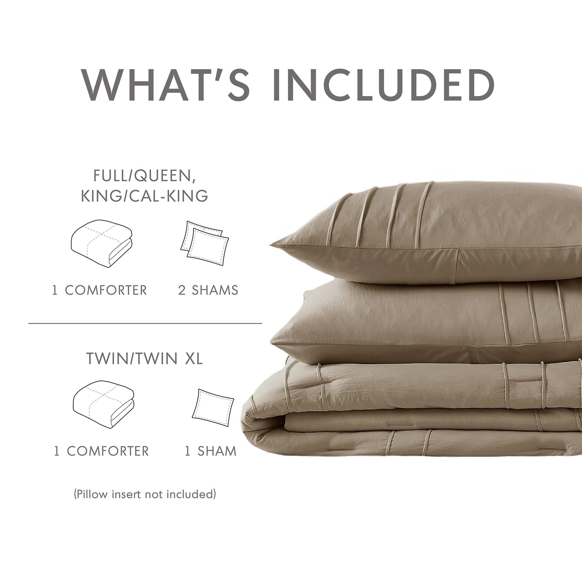 Regency Heights Porter Soft Washed Pleated Comforter Set