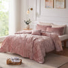 Intelligent Design Velvet Comforter Set with Throw Pillow