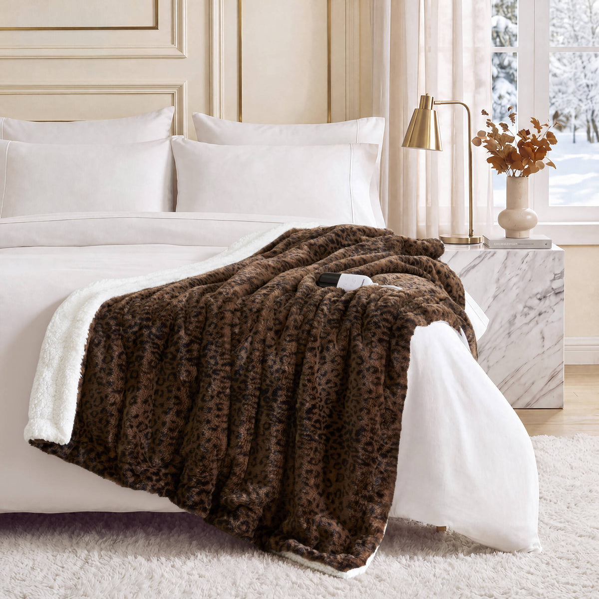 Beautyrest Heated Zuri Luxe Heated Throw