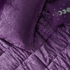 Intelligent Design Velvet Comforter Set with Throw Pillow