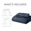 Comfort Spaces Soft Washed Pleated Duvet Cover Set