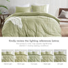 Comfort Spaces Soft Washed Pleated Duvet Cover Set