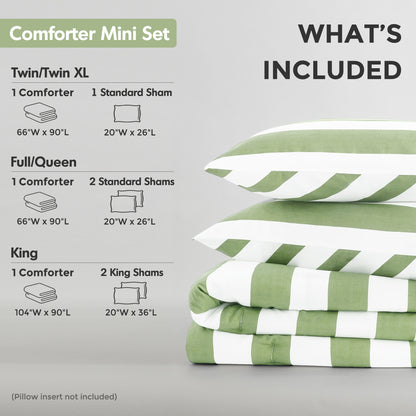 Regency Heights Echo Stripe Textured Print Comforter Set