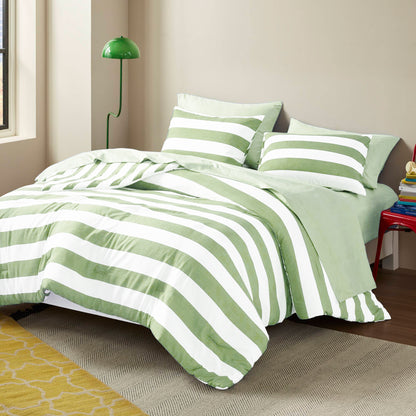 Regency Heights Echo Stripe Textured Print Comforter Set