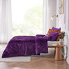 Intelligent Design Velvet Comforter Set with Throw Pillow