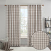 Madison Park Plaid Rod Pocket and Back Tab Curtain Panel with Fleece Lining