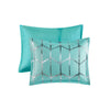 Intelligent Design Metallic Printed Comforter Set