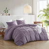 Comfort Spaces Soft Washed Pleated Duvet Cover Set