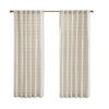 Madison Park Plaid Rod Pocket and Back Tab Curtain Panel with Fleece Lining