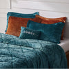 Intelligent Design Velvet Comforter Set with Throw Pillow