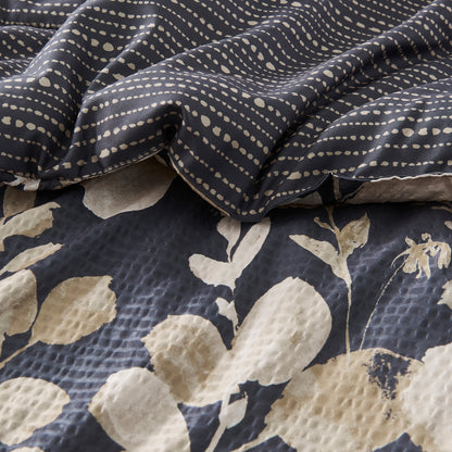 Regency Heights Gabrielle Reversible Floral Botanical Seersucker Comforter Set