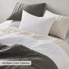 Comfort Spaces Soft Washed Pleated Duvet Cover Set