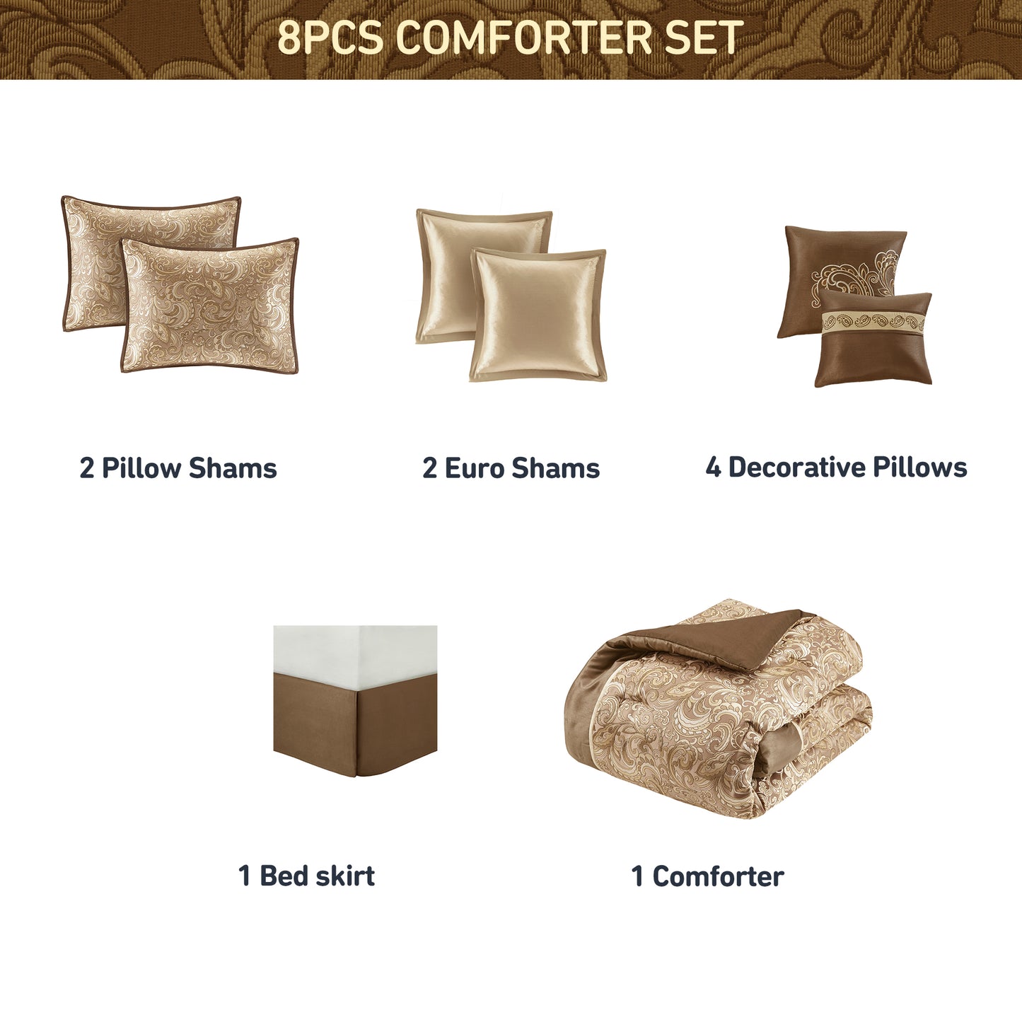 Regency Heights Brystol 8pcs Comforter Set
