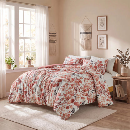 Regency Heights Gabrielle Reversible Floral Botanical Seersucker Comforter Set