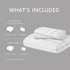 Comfort Spaces Soft Washed Pleated Duvet Cover Set